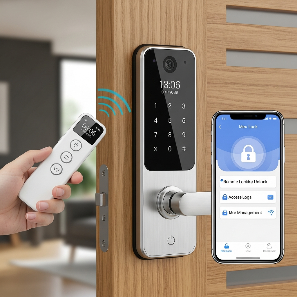 Smart lås med fjernbetjening og app-styring